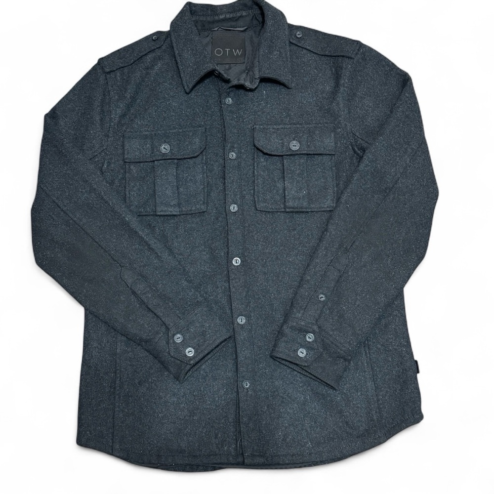 Van’s OTW Wool Blend Dark Gray Jacket Size Large